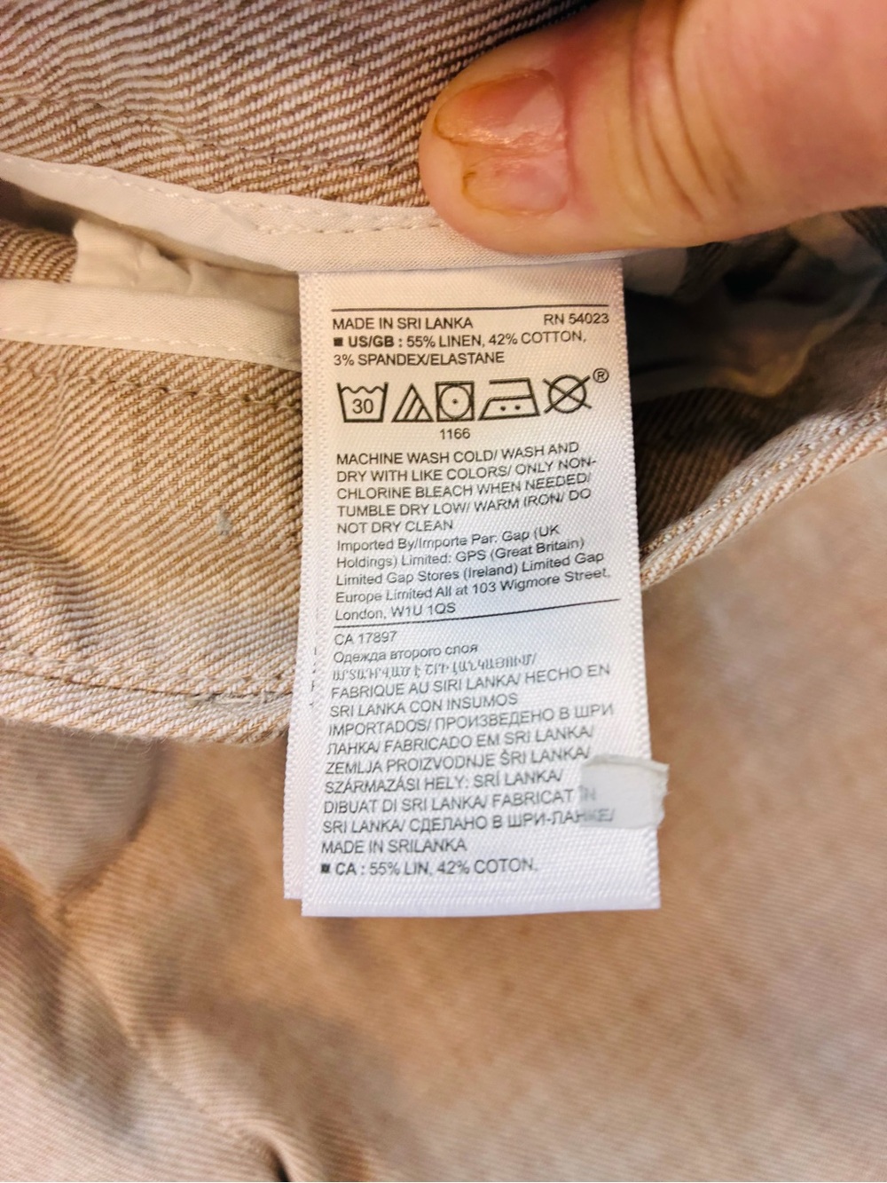 Set of 2 Banana Republic Beige Trousers size 0 - Picture 12 of 16